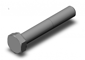 Hexagon head bolt M8x35 DIN931 r 