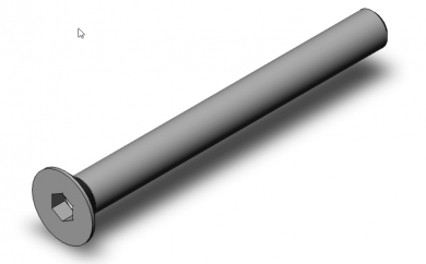 Countersunk screw M6x50 DIN7991 r 
