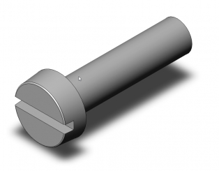 Slotted cheese head screw M2x8 DIN84 r 
