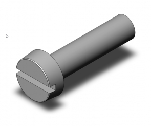 Slotted cheese head screw M3x12 DIN84 r 