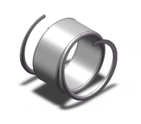 Pressure spring  0,8x10,8x45,5 