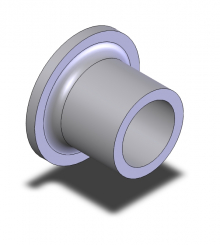 Flanged bush BB 1212 DU 