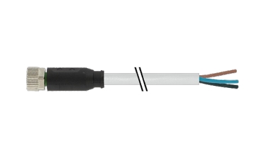 MUR.Control cable M8 jack 3p 10m 0° UL 