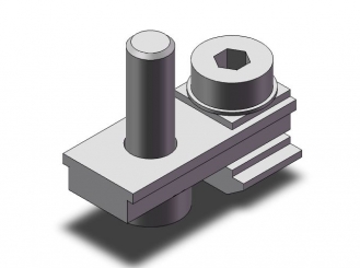 Flange rail F-G40x40 short 