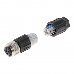 Plug-in connection jack 4p SACCC-M12FS 