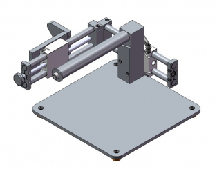 pedestal mit Aufhängung u. Produktanschl 