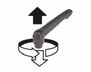 Clamping lever M8x40 Gr.2 A2 